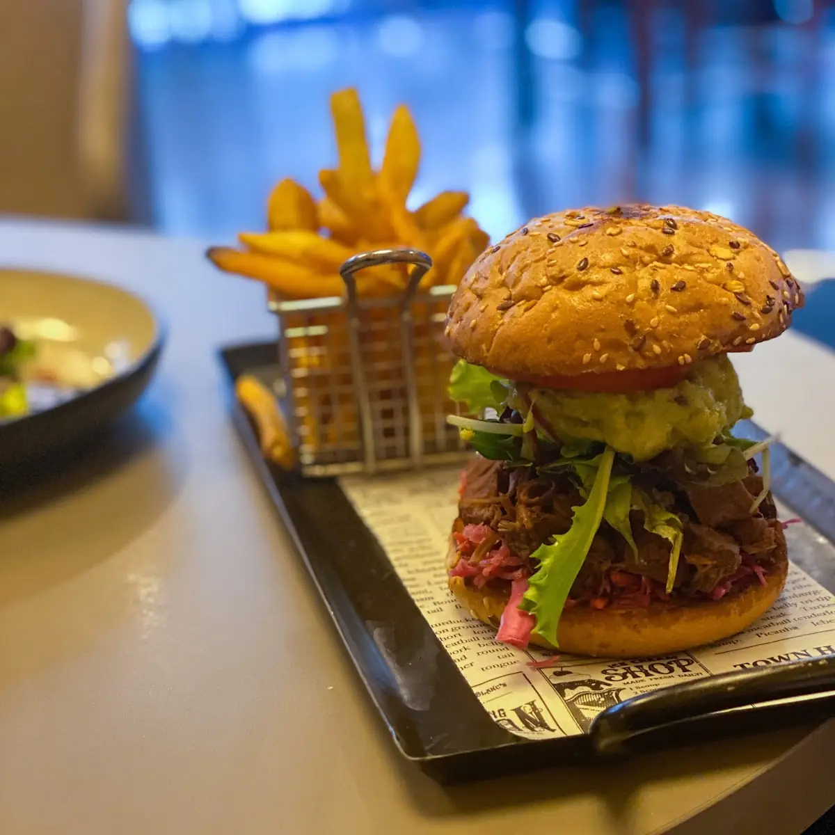 Pulled BBQ Jackfruit Burger