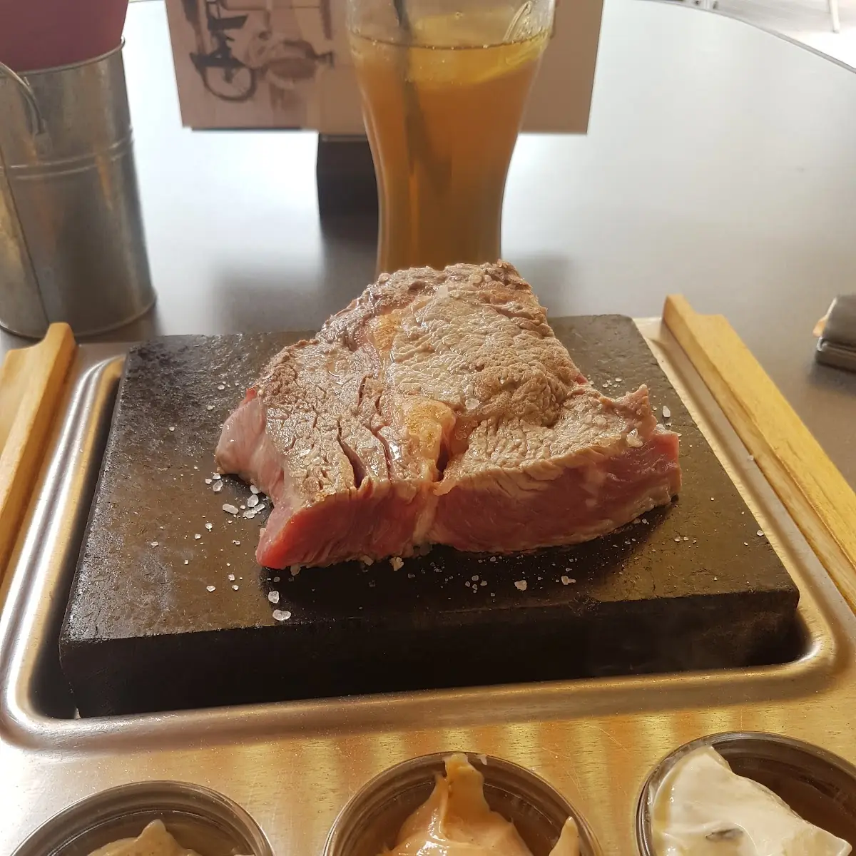 Steak Auf Heißen Stein