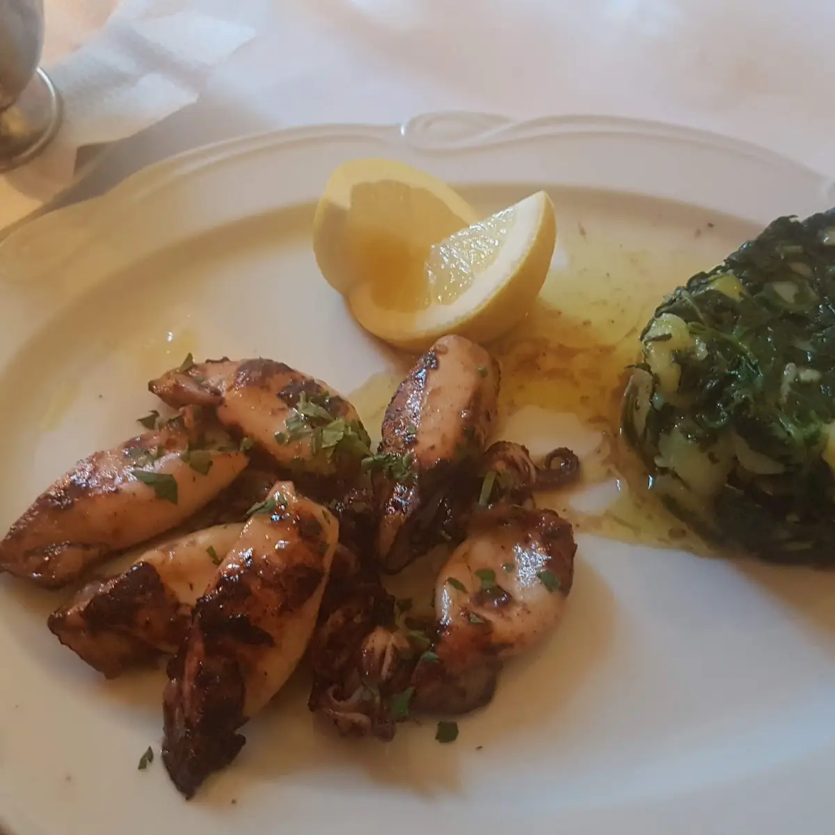 Gegrillter Tintenfisch