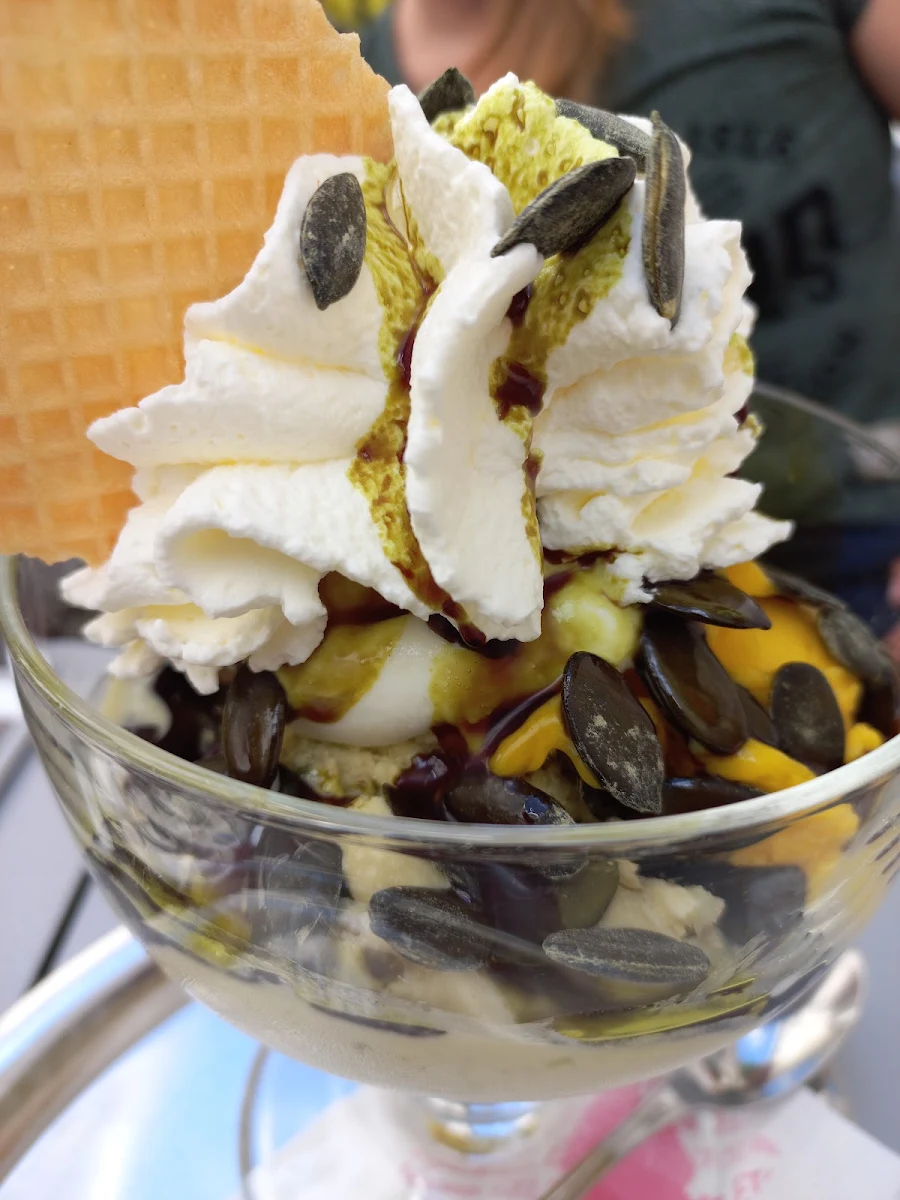 Pumpkin Seed Mango Ice Cream