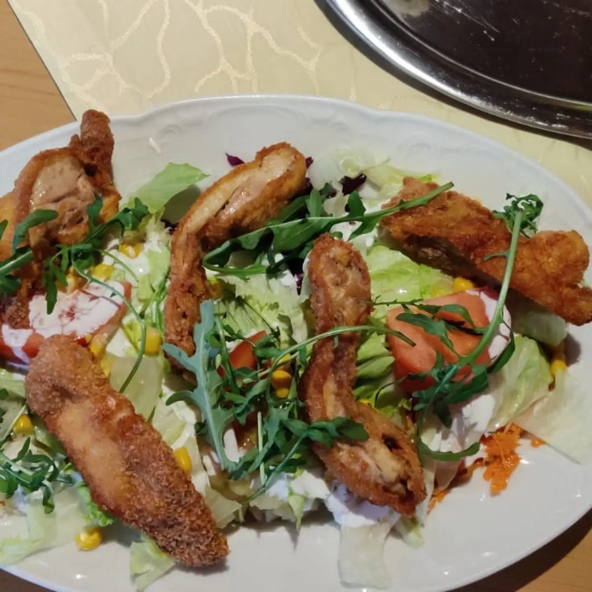 Salat Mit Hühnerstreifen