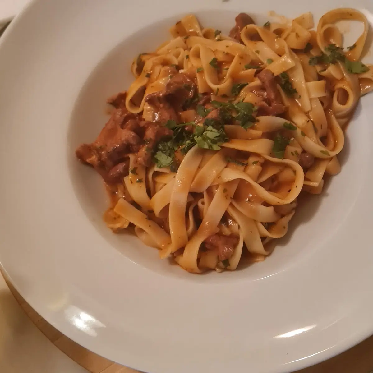Tagliatelle Pfifferlingsauce