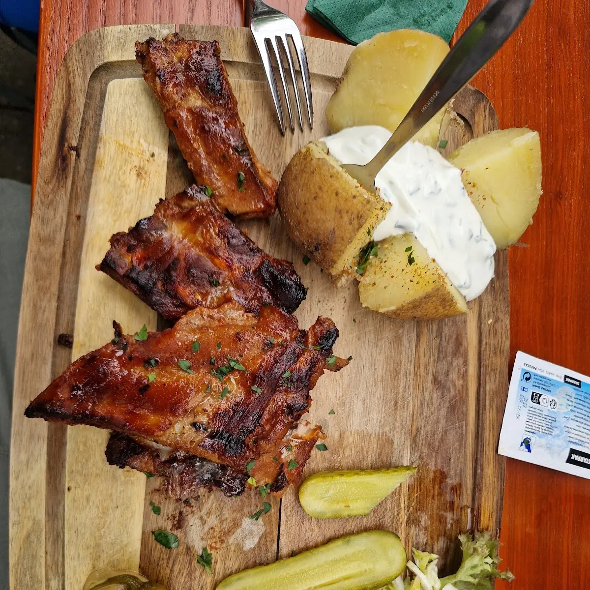 Spare Ribs Mit Ofenkartoffel