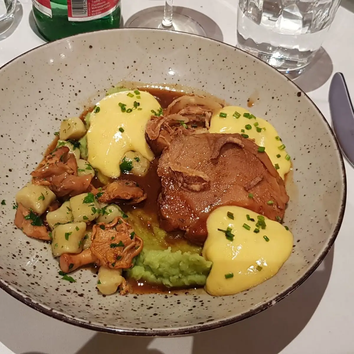 Kalbsvögerl Mit Gnocci Pilzen