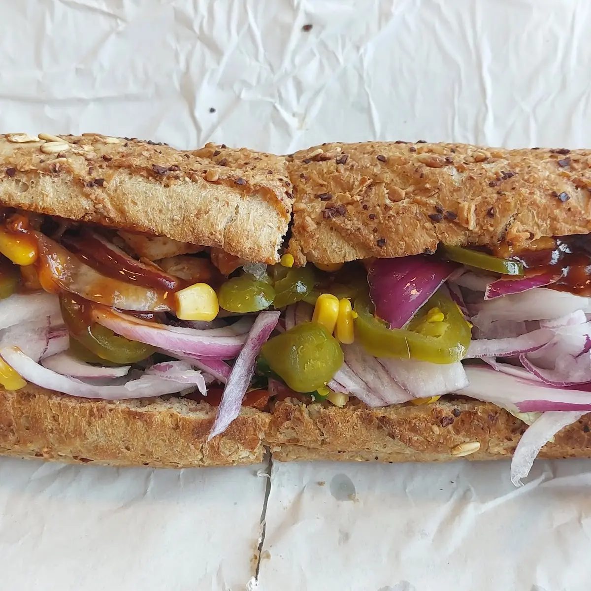 Honey Oat Mit Chicken Teriaky