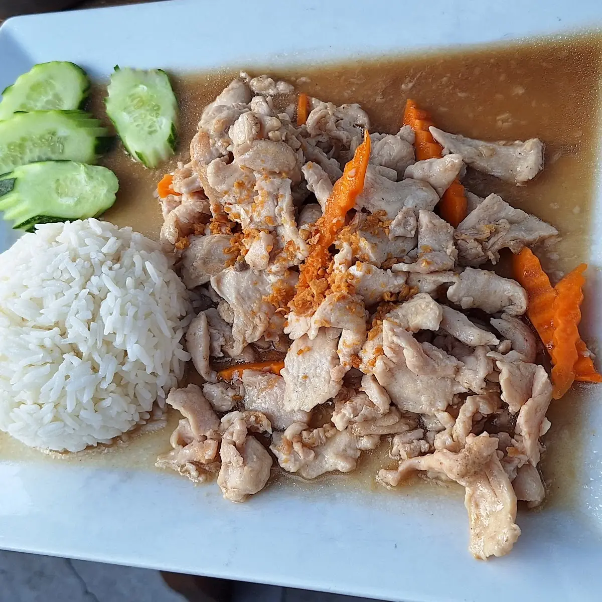 Gaeng Kiew Whan Gai (scharf)