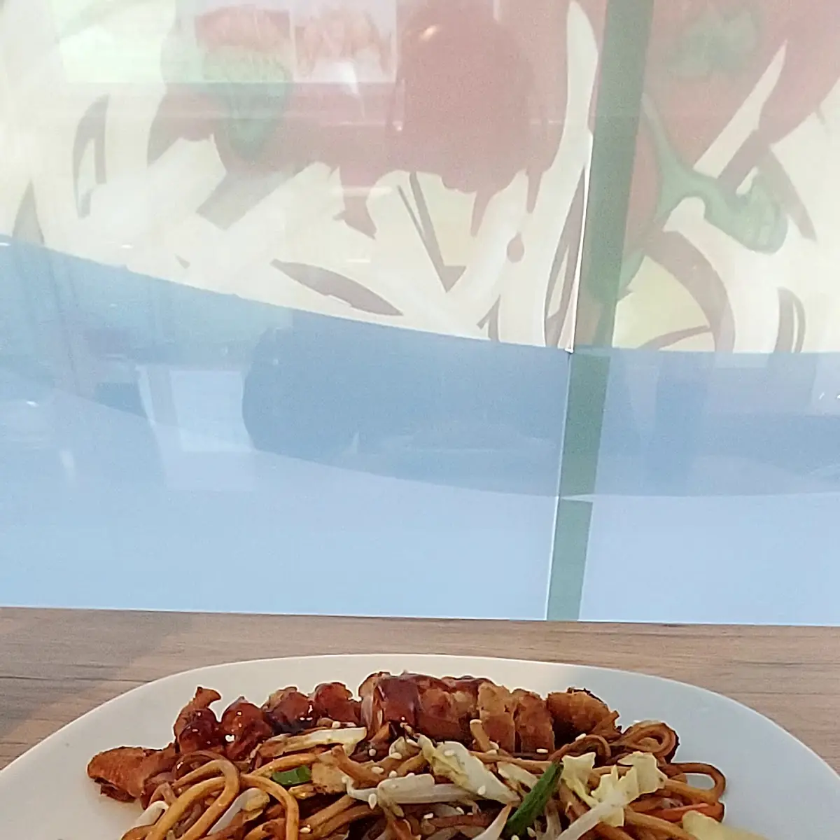 Noodles and Fried Duck