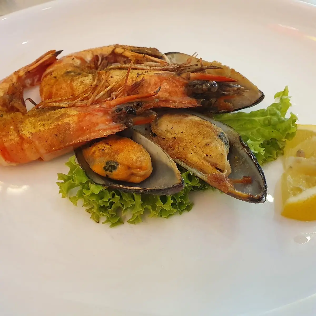 Crevetten Mit Muscheln