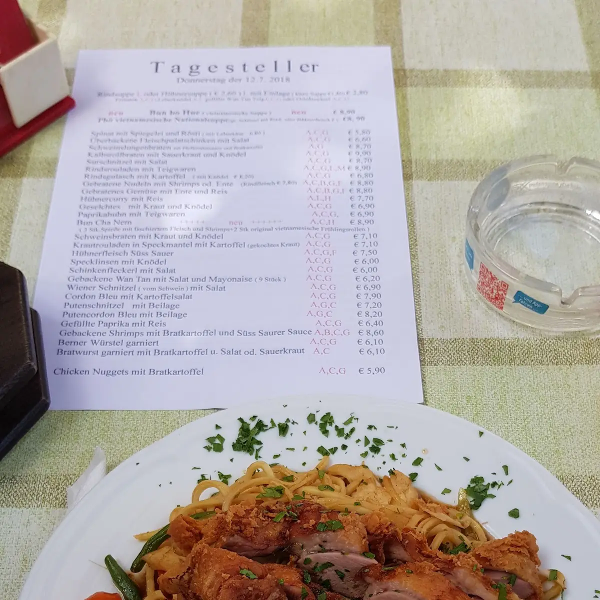 Ente Mit Nudeln U Gemüse