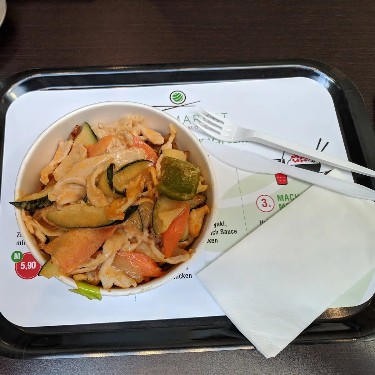 Medium Bowl Mit Nudeln Und Curry Chicken