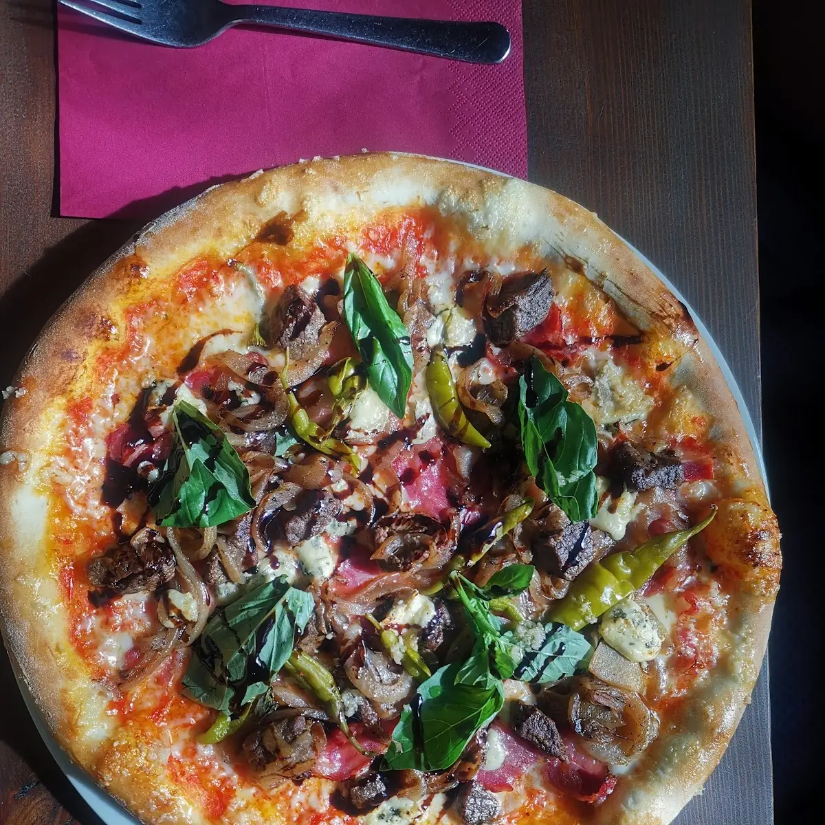 Steak Pizza
