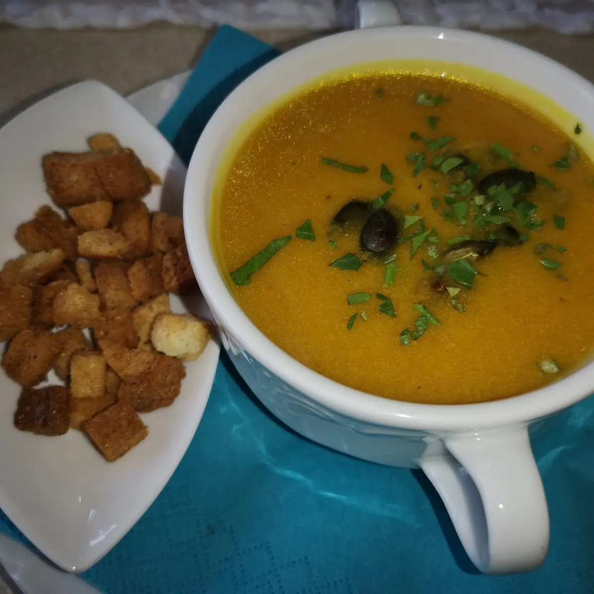 Kürbiscremesuppe