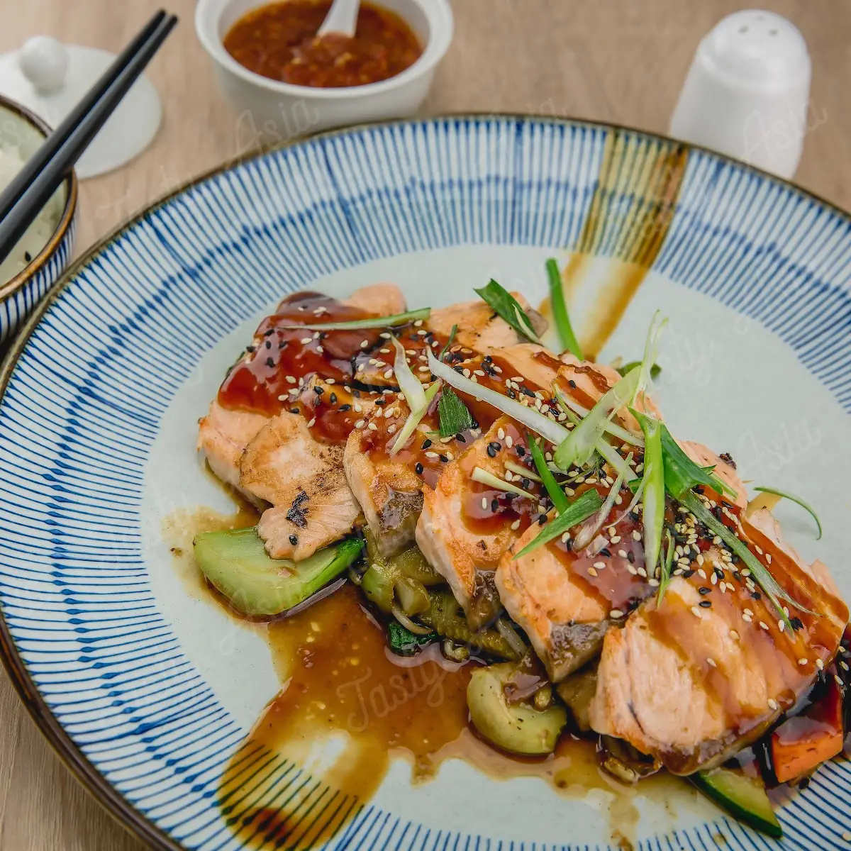 Lachs Teriyaki