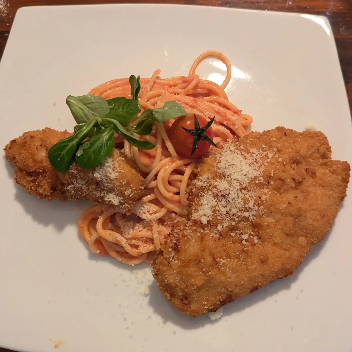 Chicken Schnitzel And Pasta