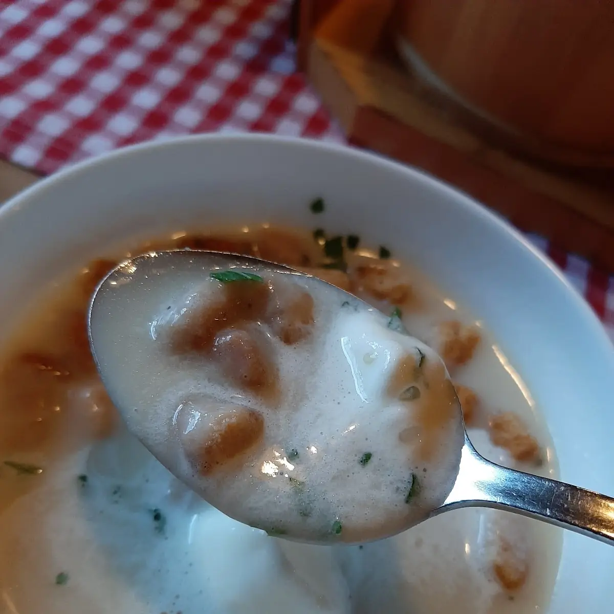Knoblauchcremesuppe