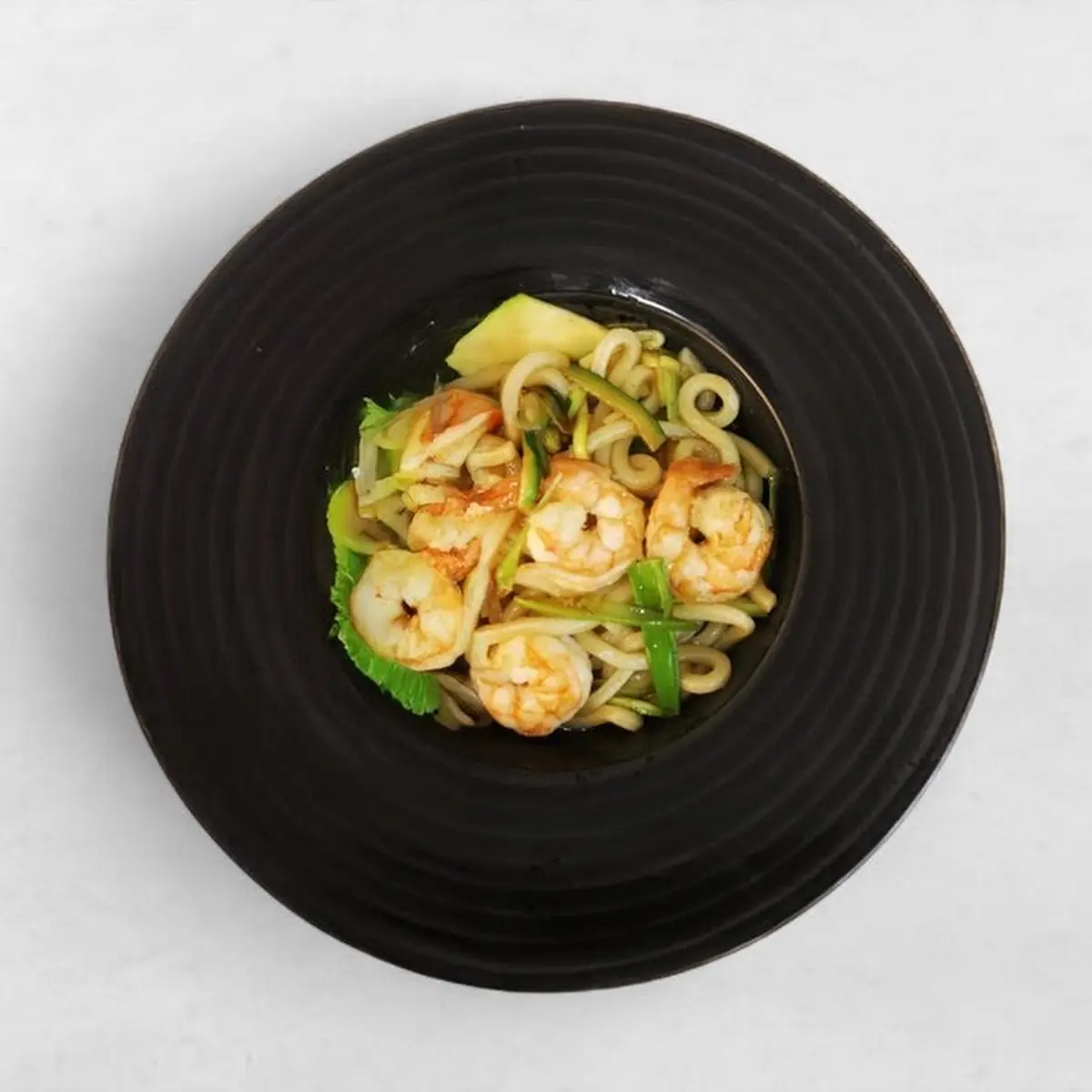 Udon with Tiger Shrimp & Vegetables