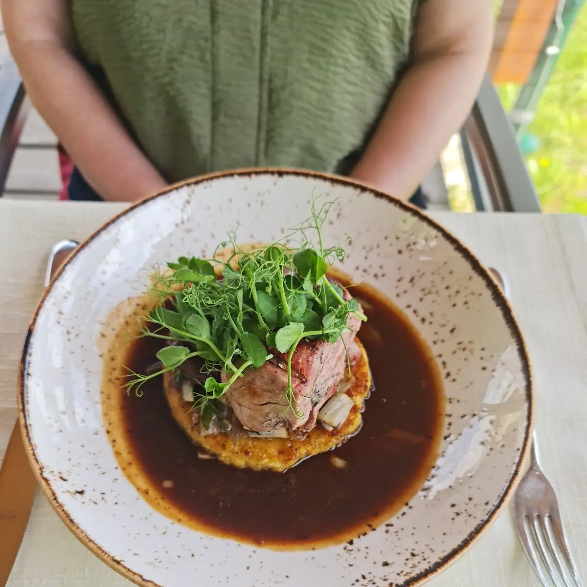 Zweierlei Vom Pöllauer Schwein Auf Polenta