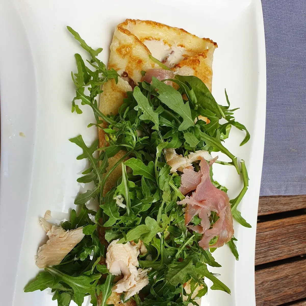 Palatschinke Mit Räucherfisch