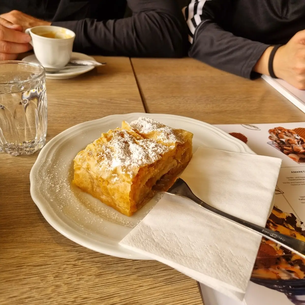 Apple Strudel With Vanilla Sauce