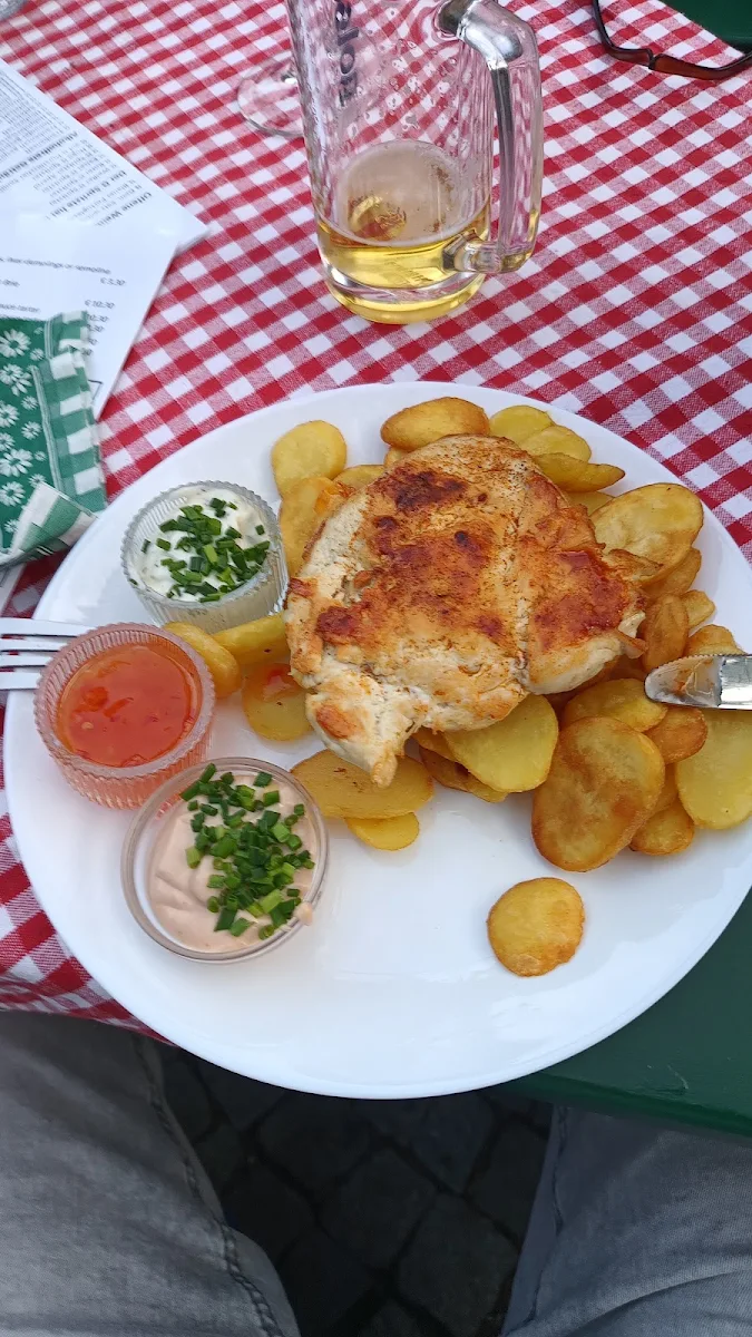 Chicken Schnitzel With Fried Potatoes