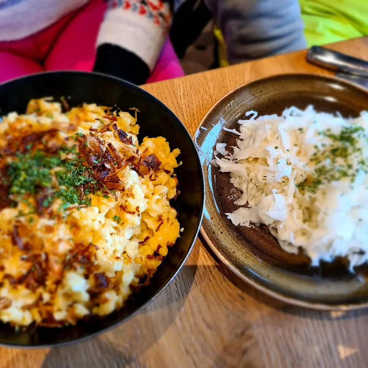 Kasnockn Mit Sauerkraut