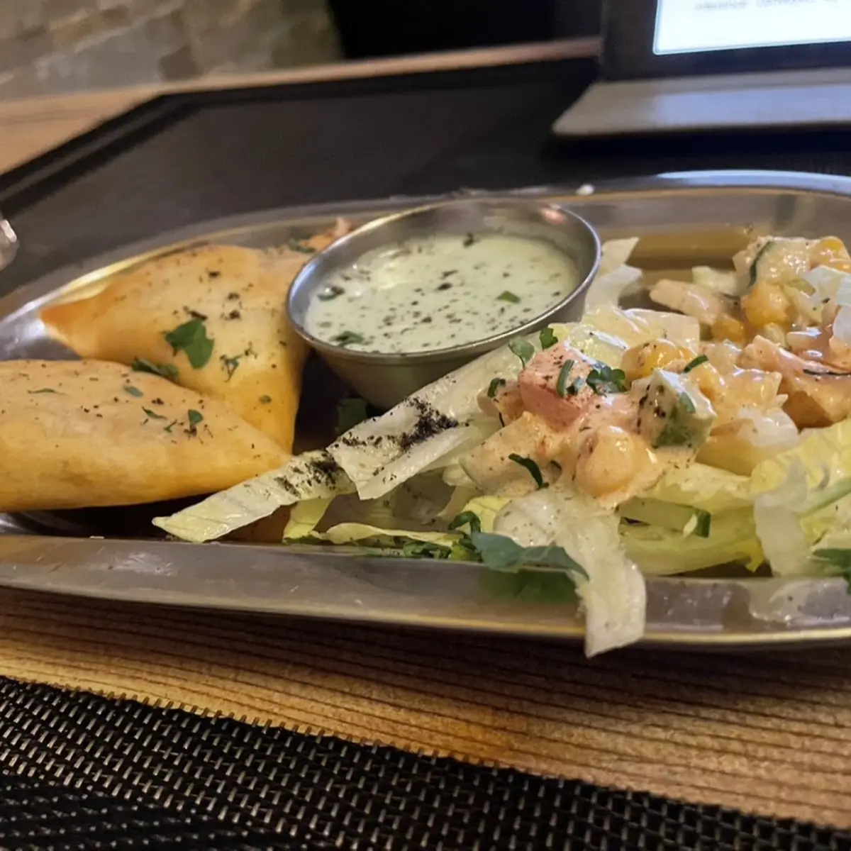 Portion Papaddam Oder Sauce