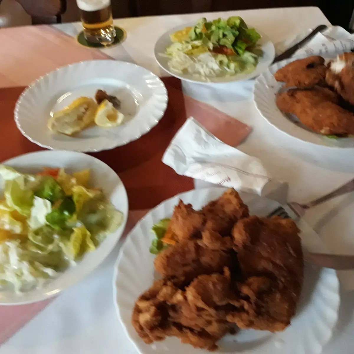 Backhendl Mit Salat