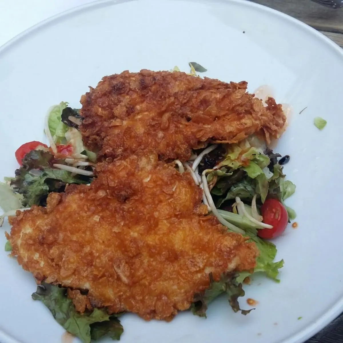 Huhn In Cornflakes-panade