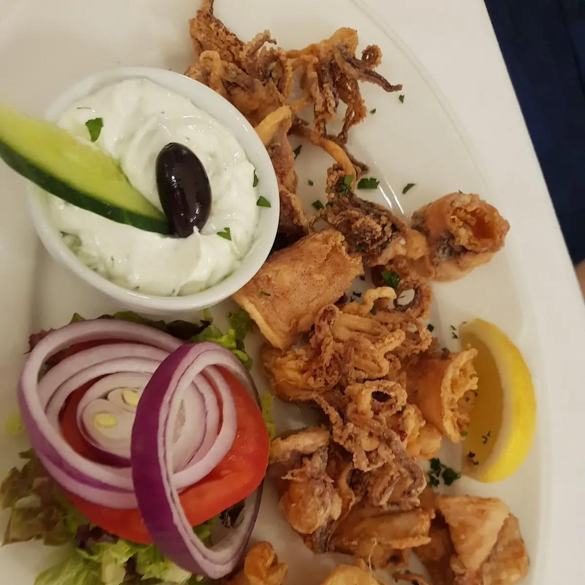 Frittierte Calamari