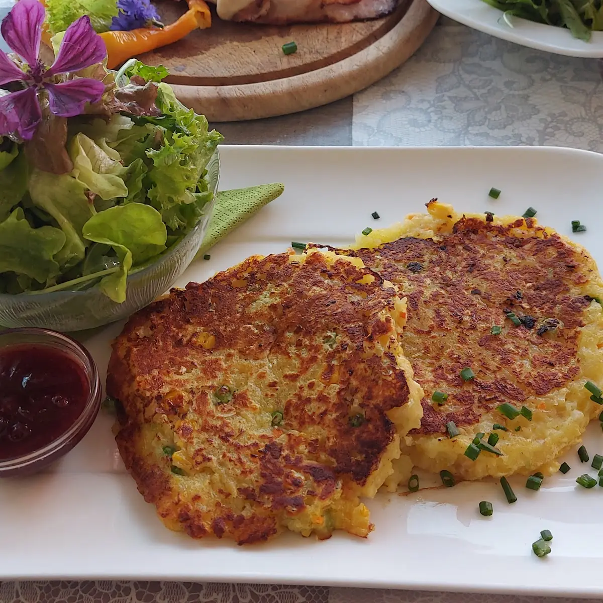 Hausgemachte Gemüselaibchen