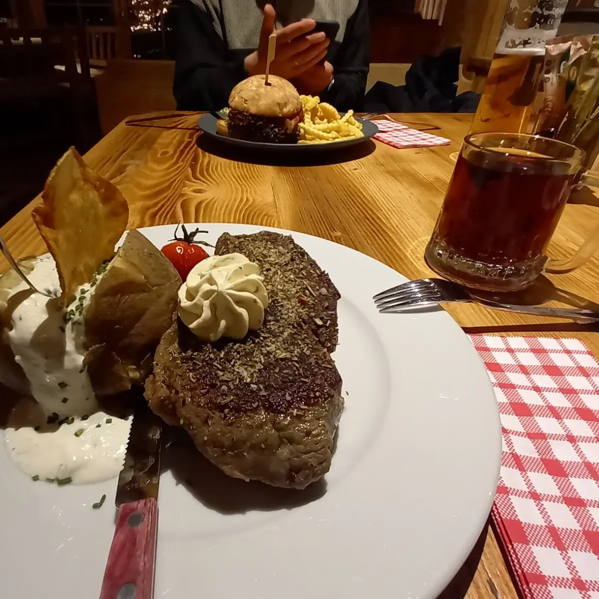 Rumpsteak Mit Kartoffel