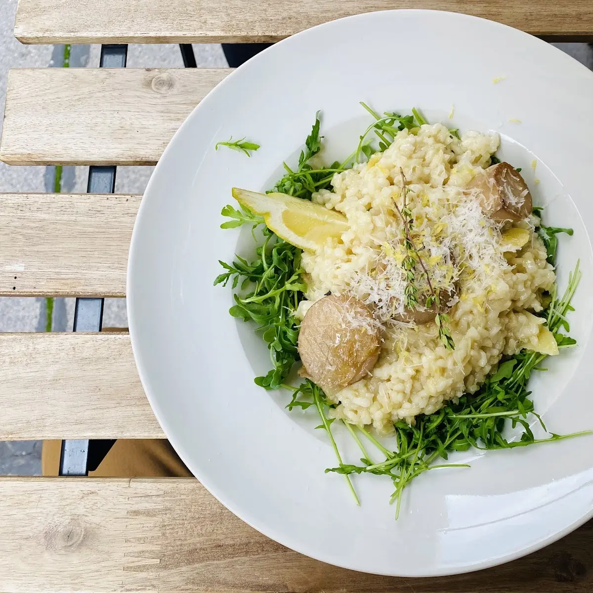 Lemon-Herb Risotto with Scallops