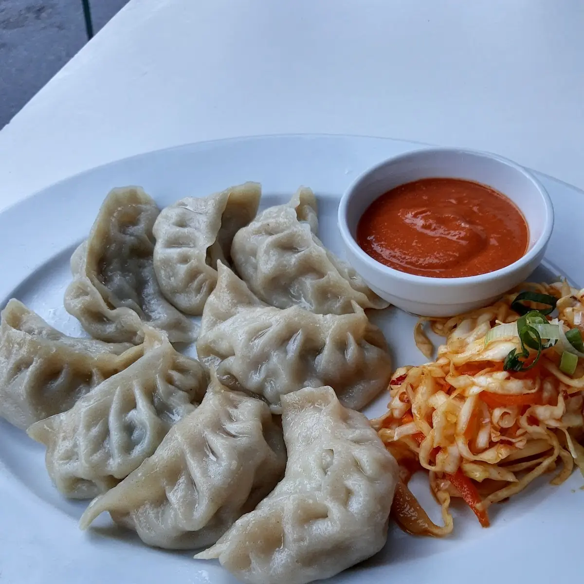 Momos-tibetische Teigtaschen