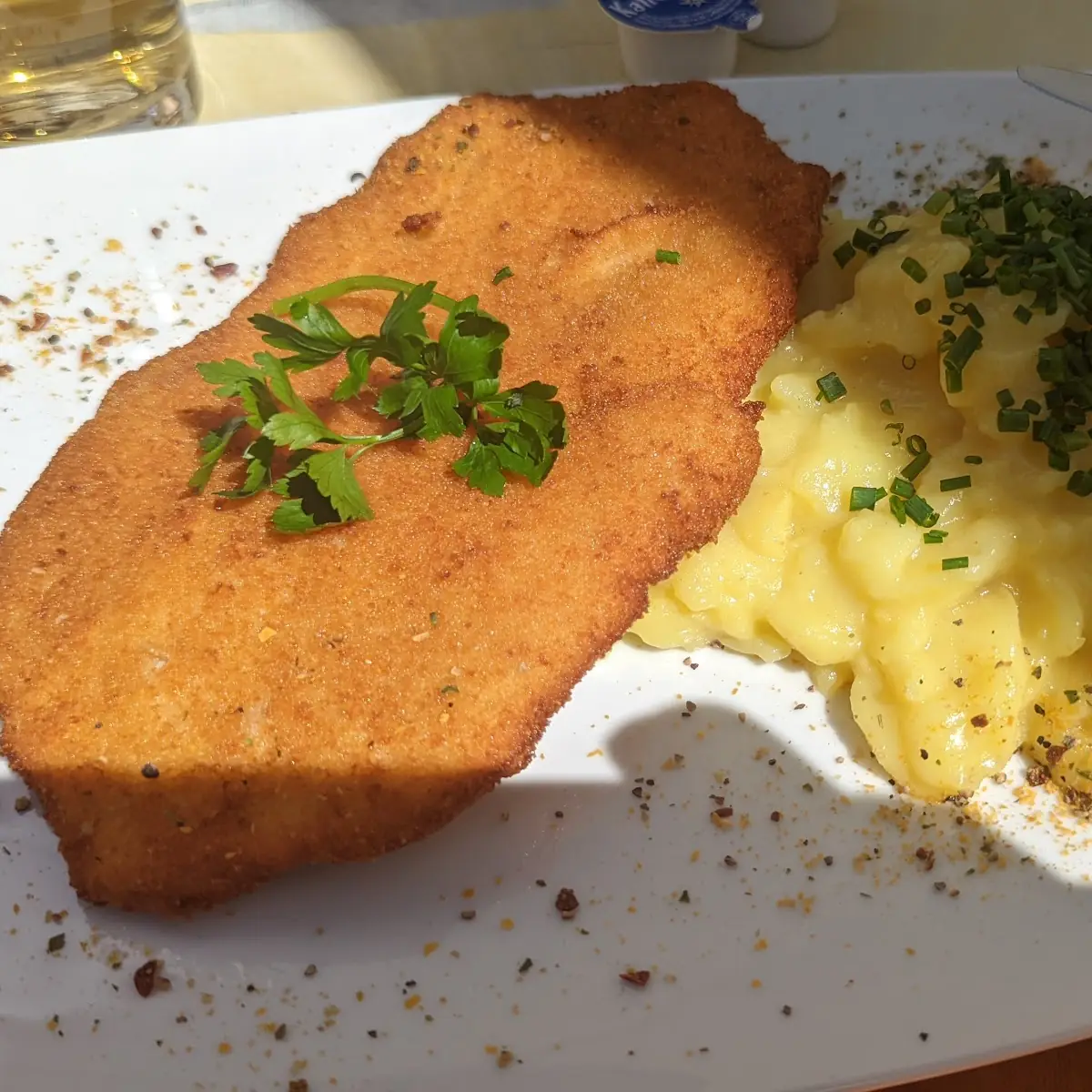 Schnitzel Mit Kartoffelsalat