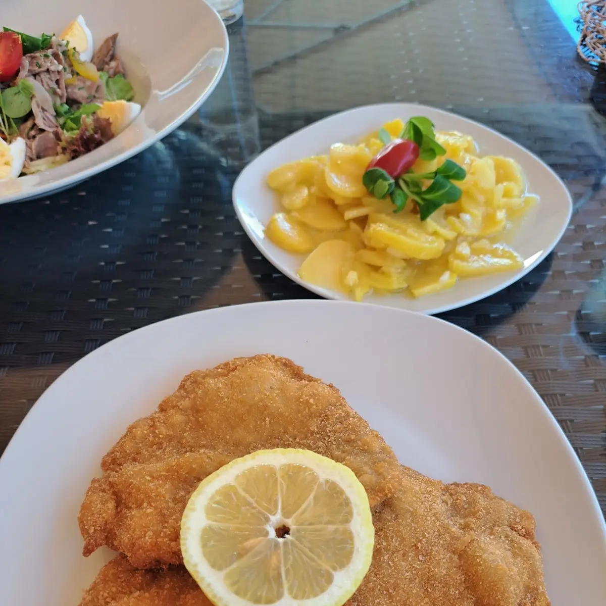 Karreeschnitzel Mit Erdäpfelsalat
