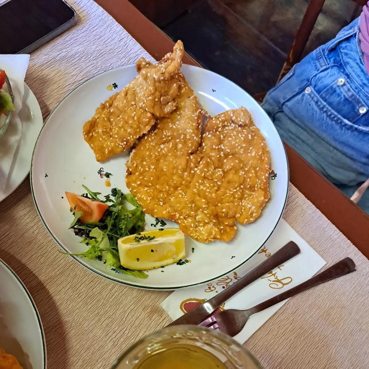 Hühnerschnitzel In Sesam