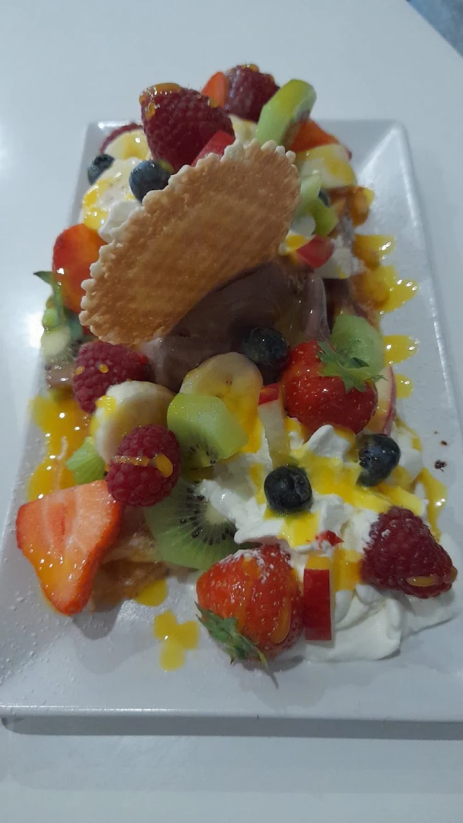 Waffel Mit Früchten