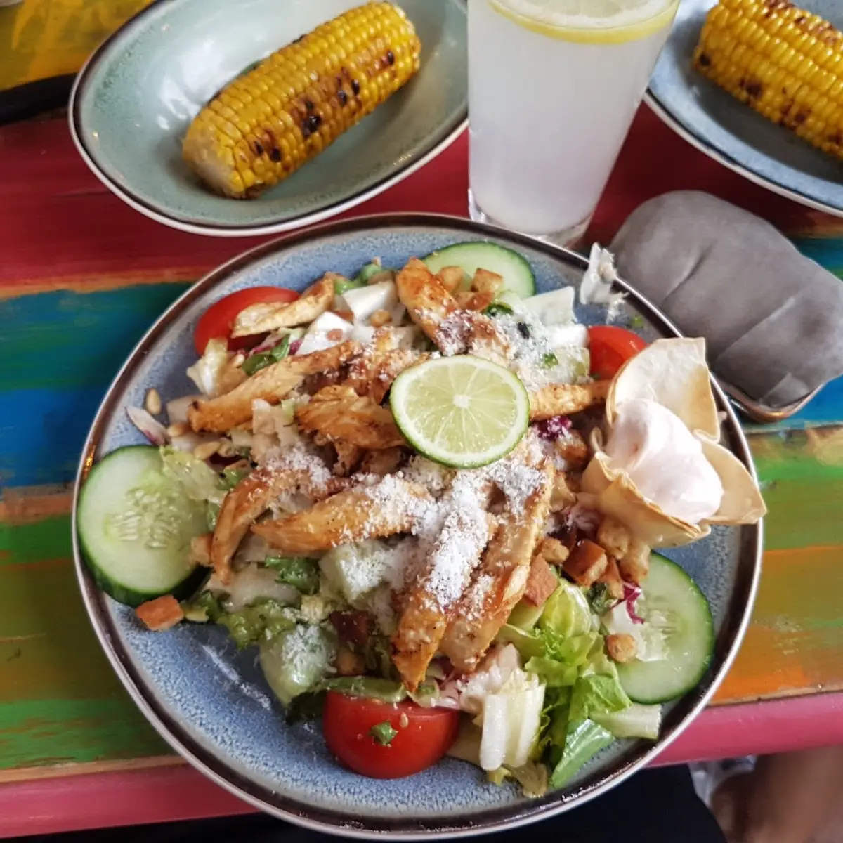 Salat Mit Hühnerstreifen