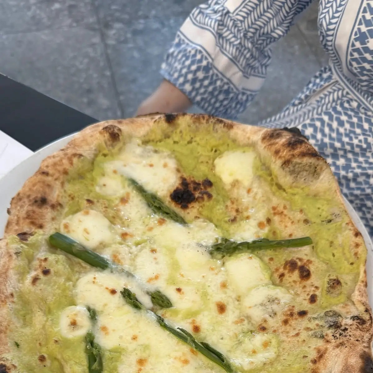 Saisonale Pizza Mit Spargel