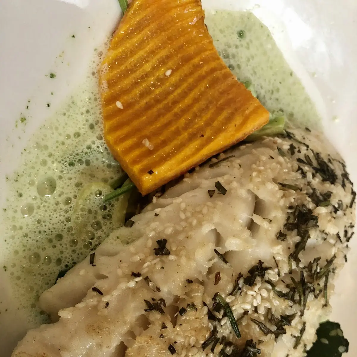 Codfilet with Sesame Red-Pepper
