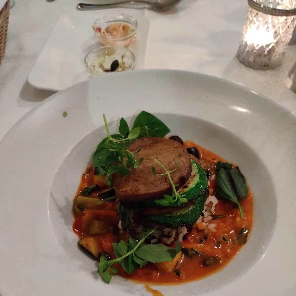 Seitan With Polenta