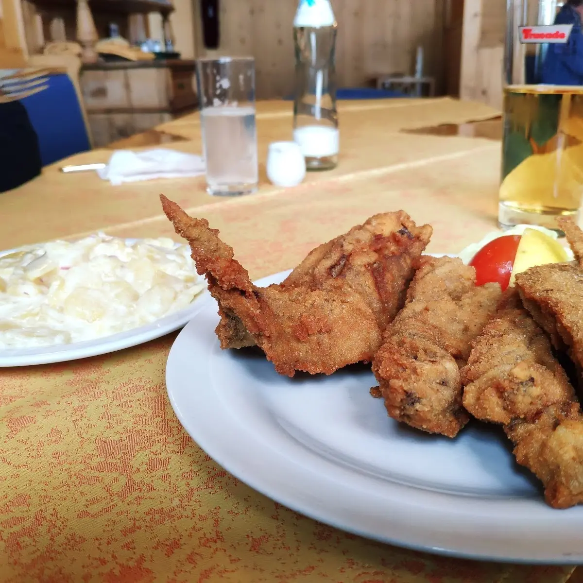 Gebackene Leber Mit Mayonnaise-salat