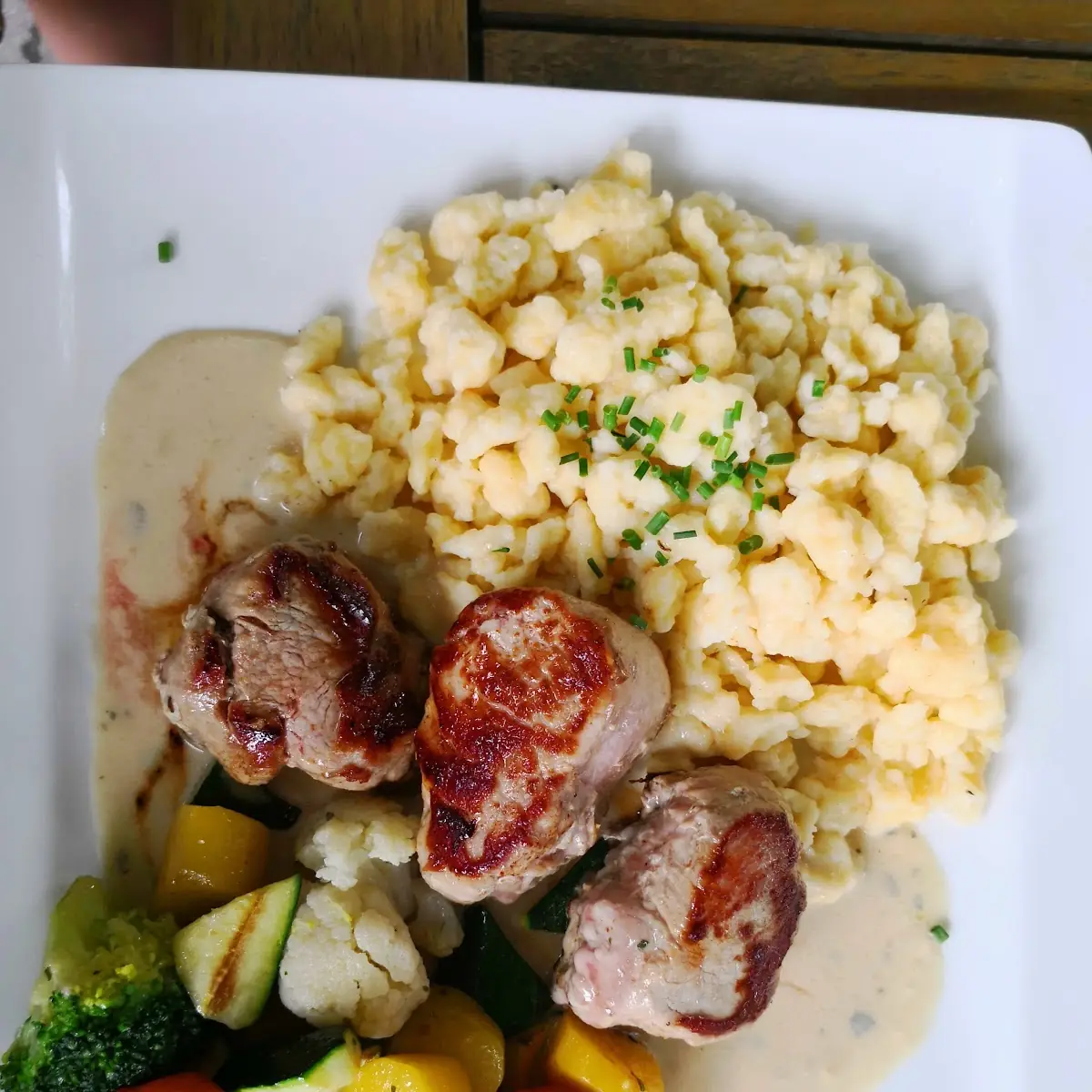 Schweinefilet Mit Spätzle