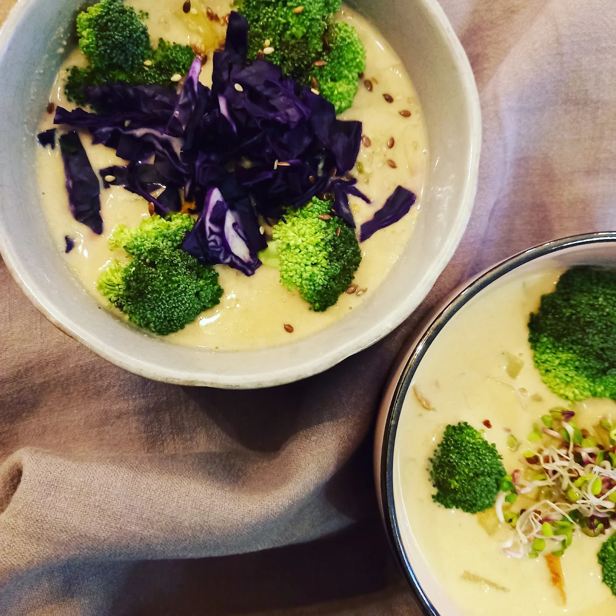 Veganer Käse Broccoli Eintopf