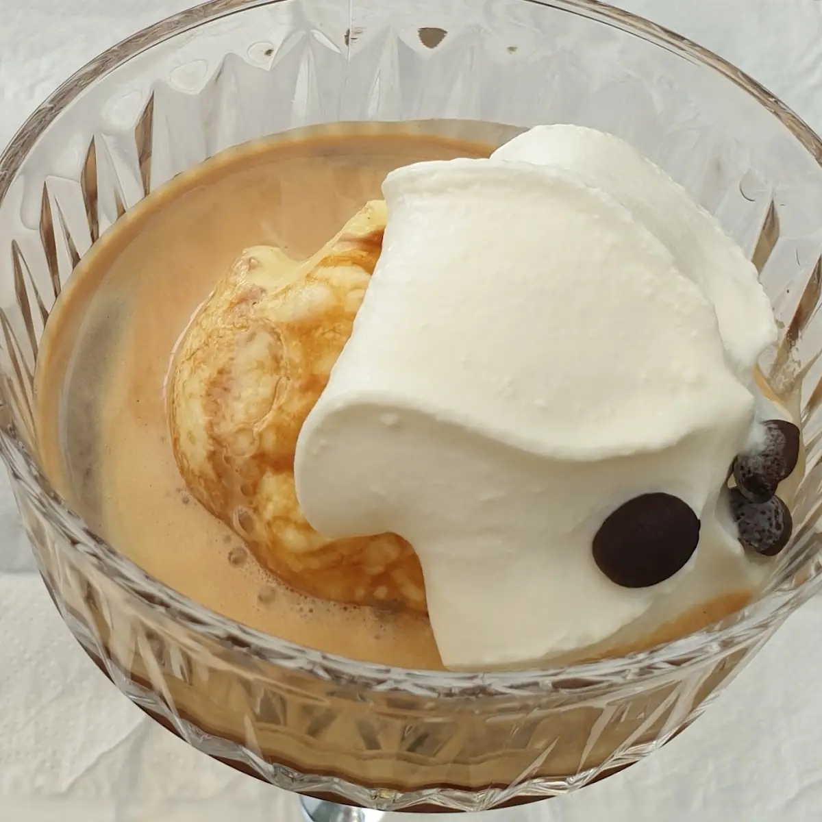 Vanilleeis Mit Einem Espresso