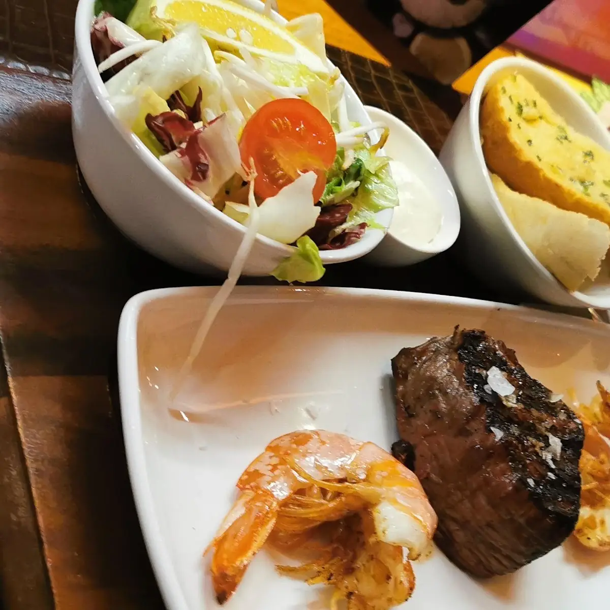 Ox Special Steak Mit Garnelen