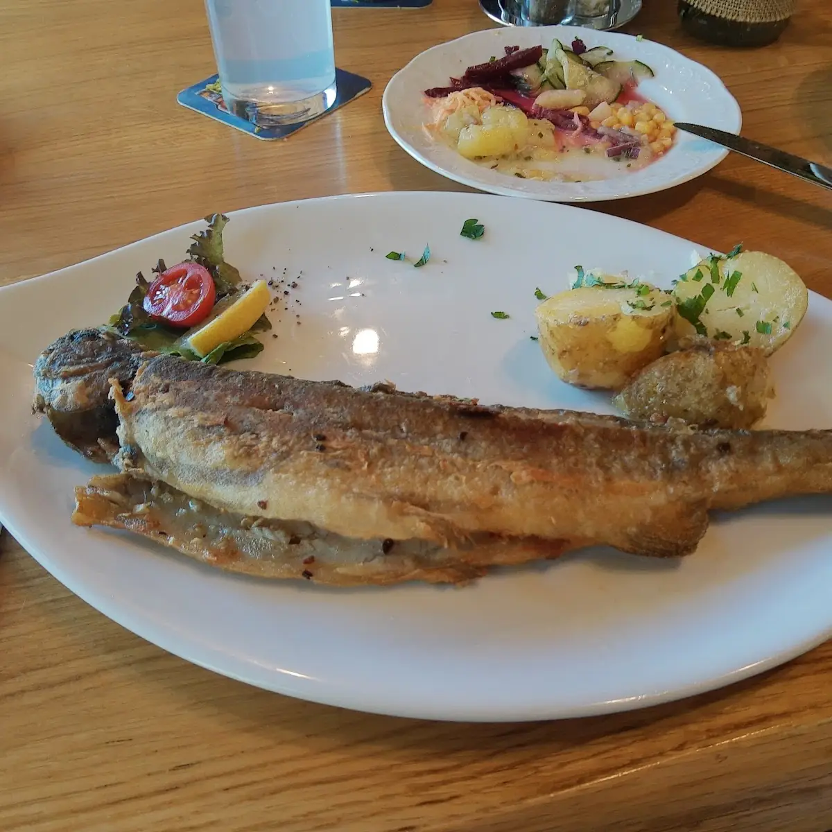 Forelle Mit Knoblauch