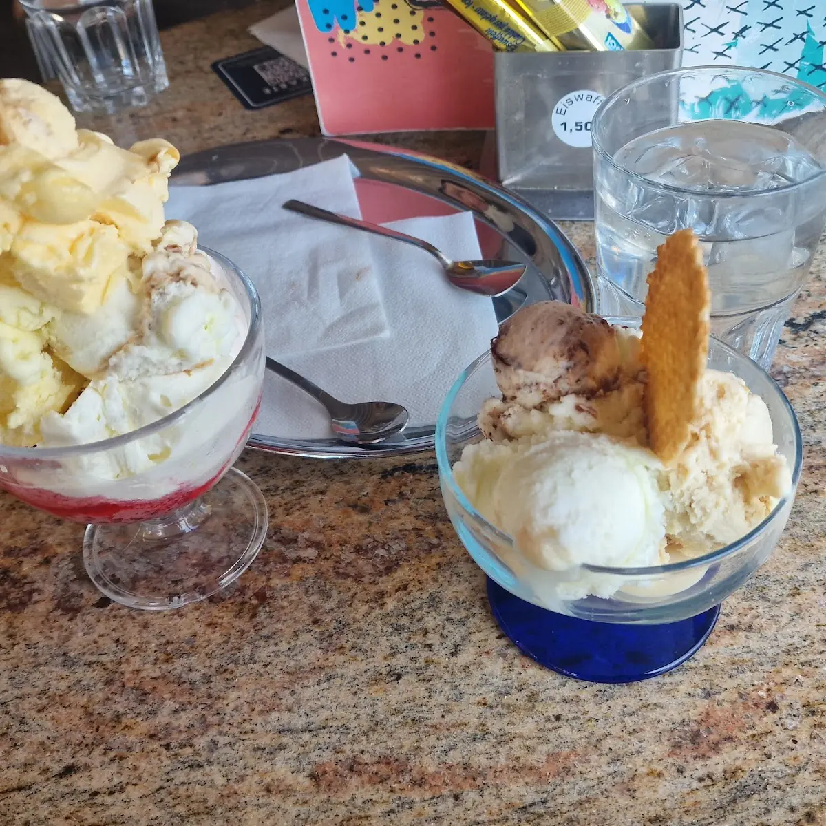 Gemischte Eissorten