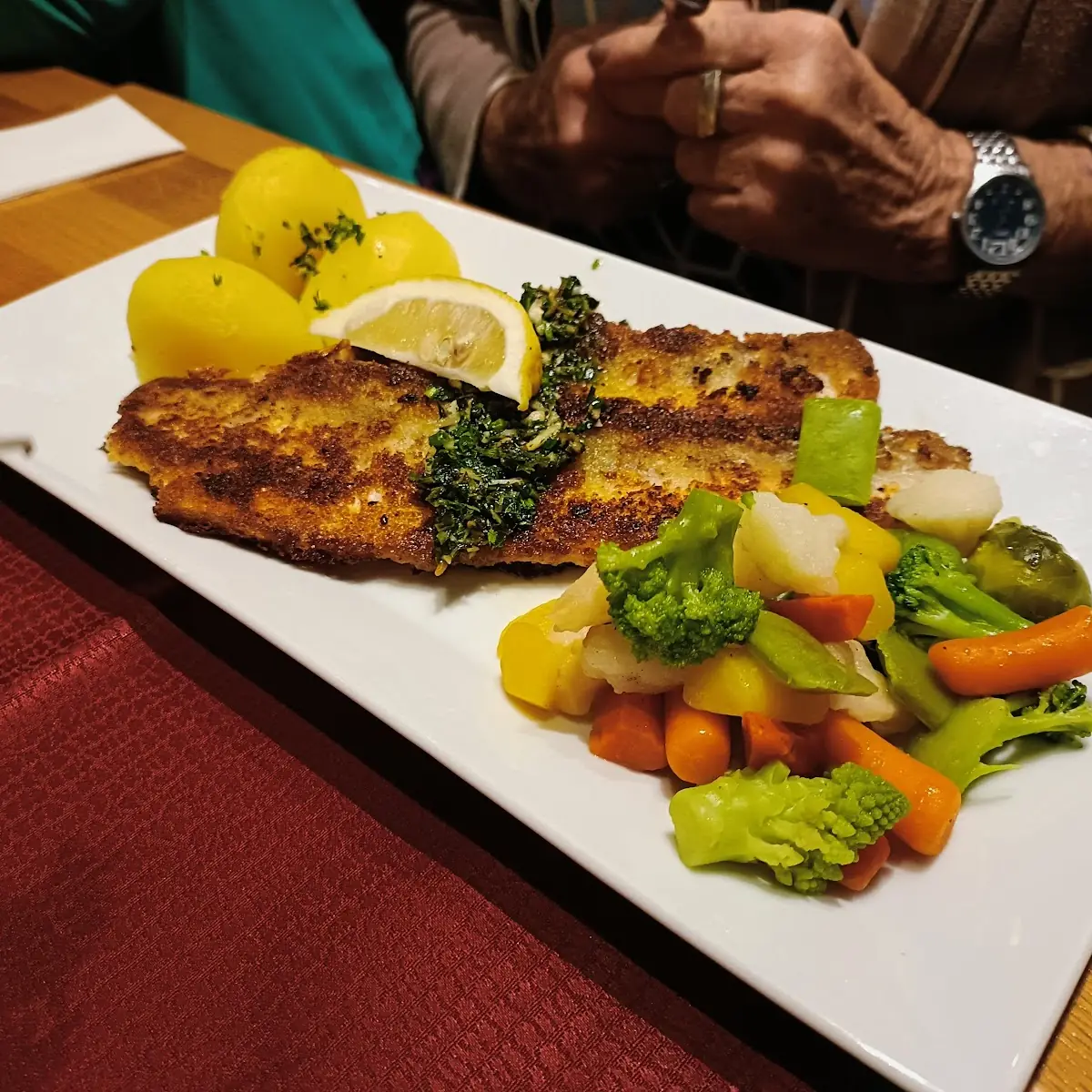 Seehecht Filet Mit Gemüse