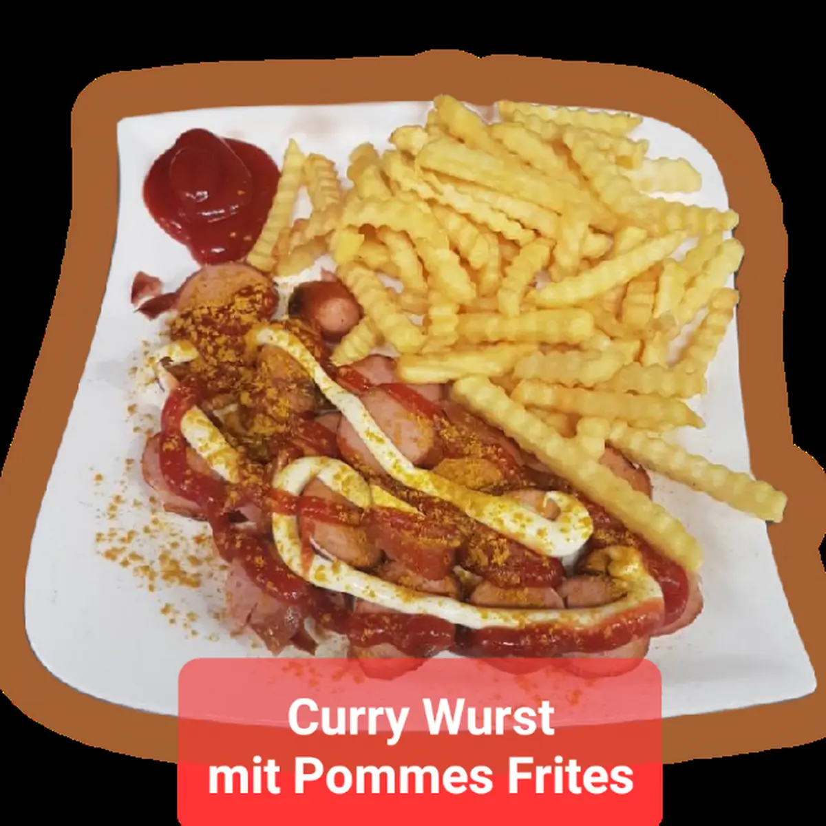 Curry Wurst Mit Pommes Frites